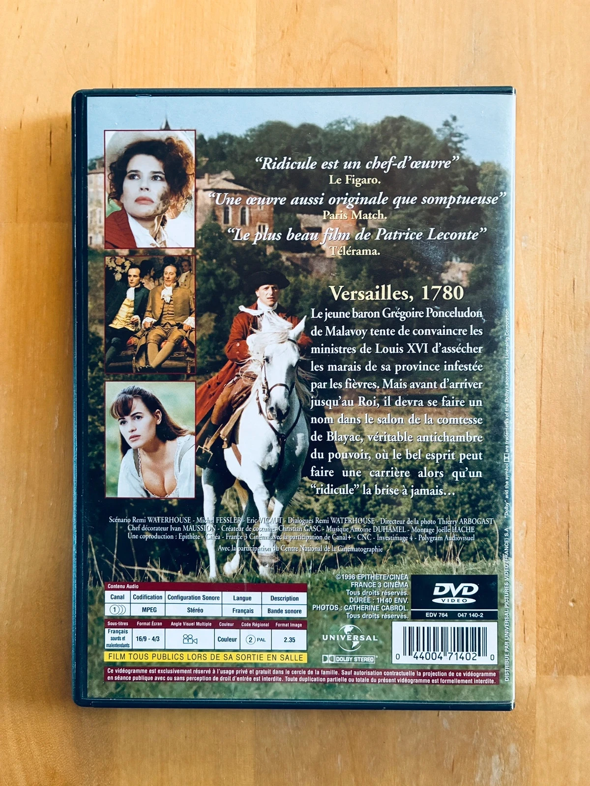 DVD Ridicule de Patrice Leconte. – photo 3